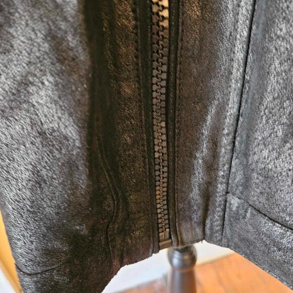 DO NOT DELETE!!!!!   Black Rivet 100% GENUINE LEATHER jacket in black  XXL - Picture 4 of 15